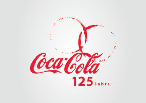 Coca cola - 125 anni - logo