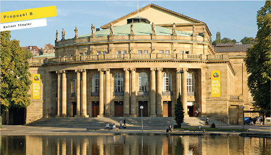 StaatsTheater Stuttgart logo rendering second draft