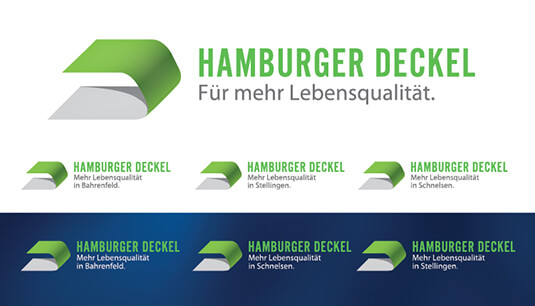 Branding hamburger deckel studio logotipo