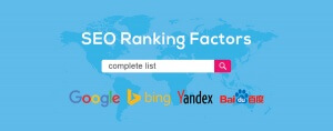 search engine ranking factors complete list