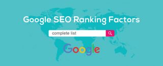 Complete seo factors list for ranking for Google search engine